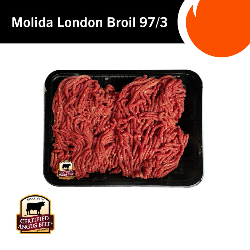 Carne Molida London Broil Fresca 97/3 Certified Angus Beef brand