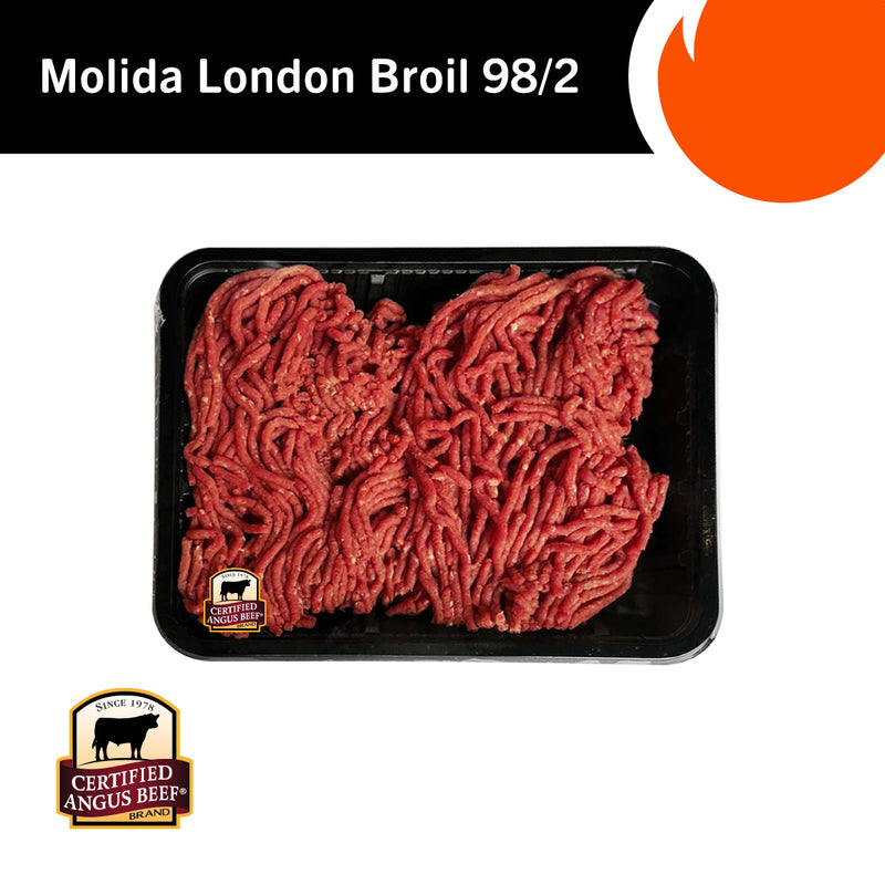 Carne Molida London Broil Fresca 98/2 Certified Angus Beef brand