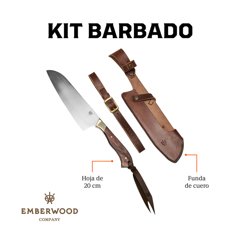 Kit Cuchillo Barbado Emberwood