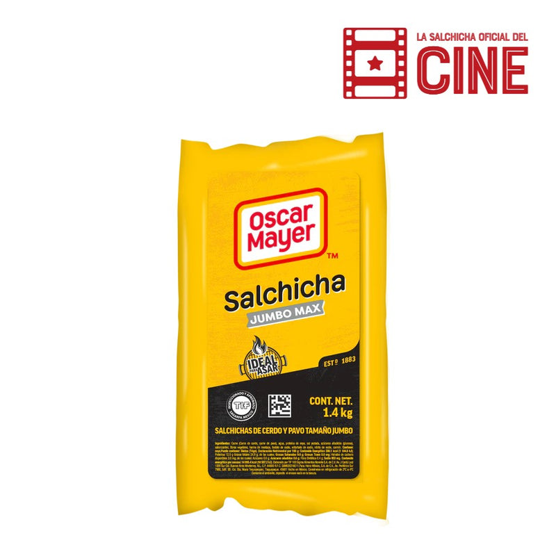 Salchicha Jumbo Max 25 cm  12 pz Oscar Mayer 1.4 kg