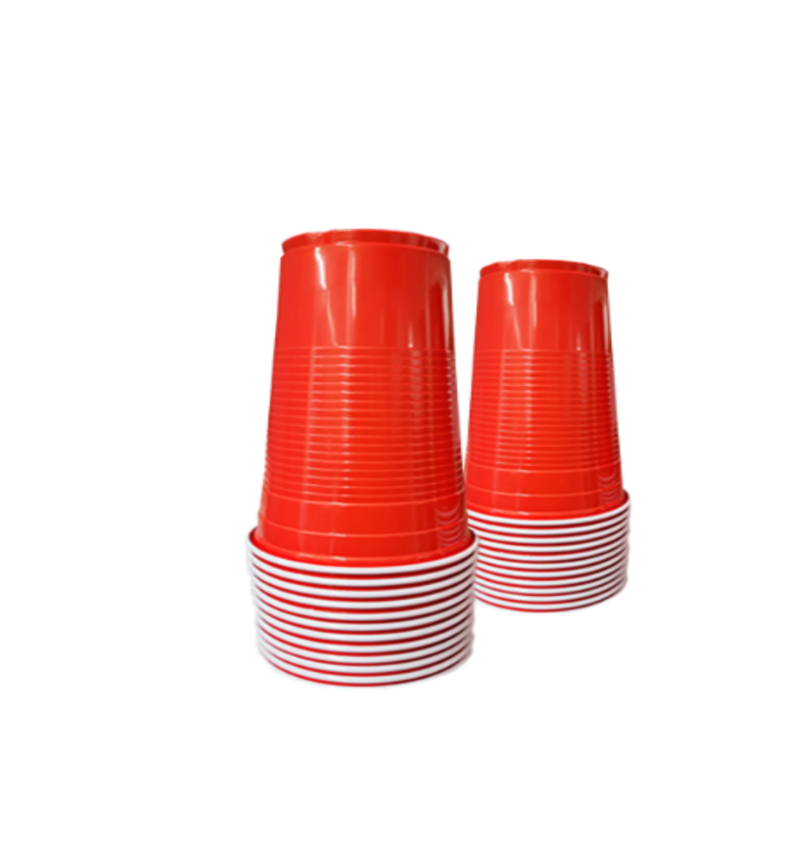 Vaso Rojo Grande INIX 25 pzas
