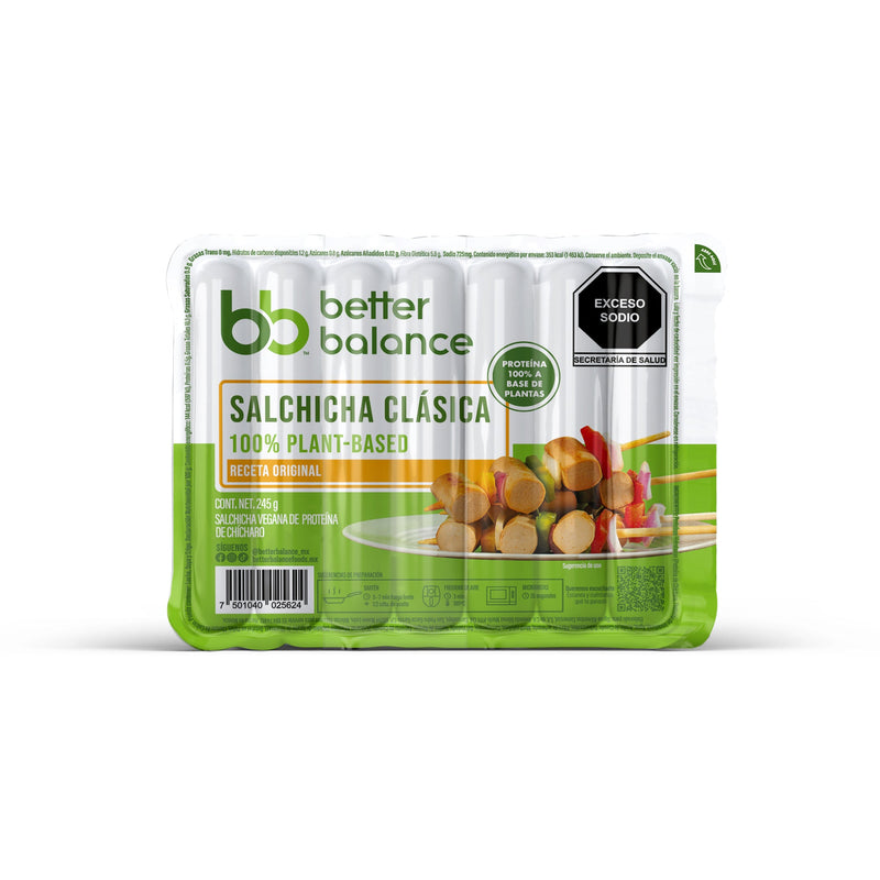 Salchicha Clásica 100% Plant-Based Better Balance 245 g