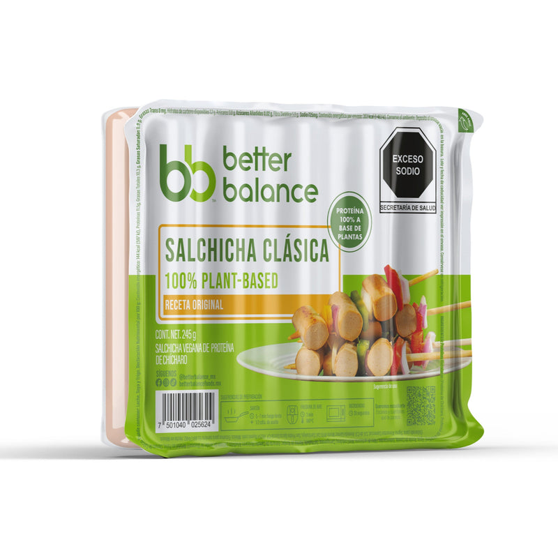 Salchicha Clásica 100% Plant-Based Better Balance 245 g