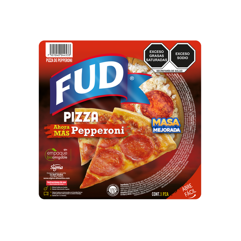 Pizza Pepperoni Individual FUD 216 g