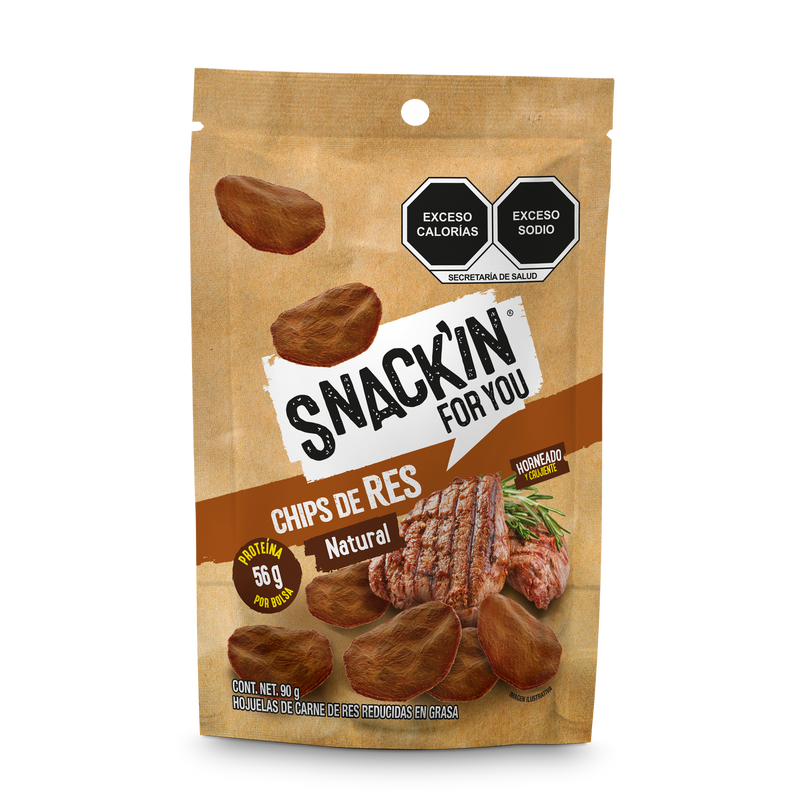 Chips de Res Natural SNACK'IN FOR YOU 90 g