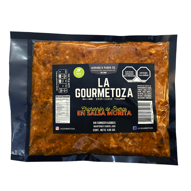 Chicharrón en Salsa Morita La Gourmetoza 400 g