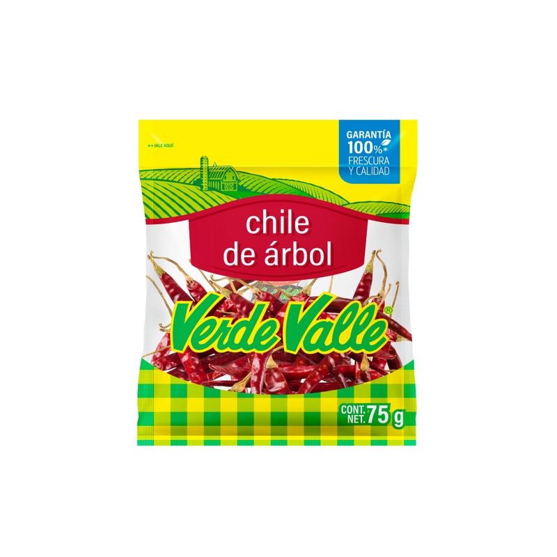 Chile de Árbol Verde Valle 75 g