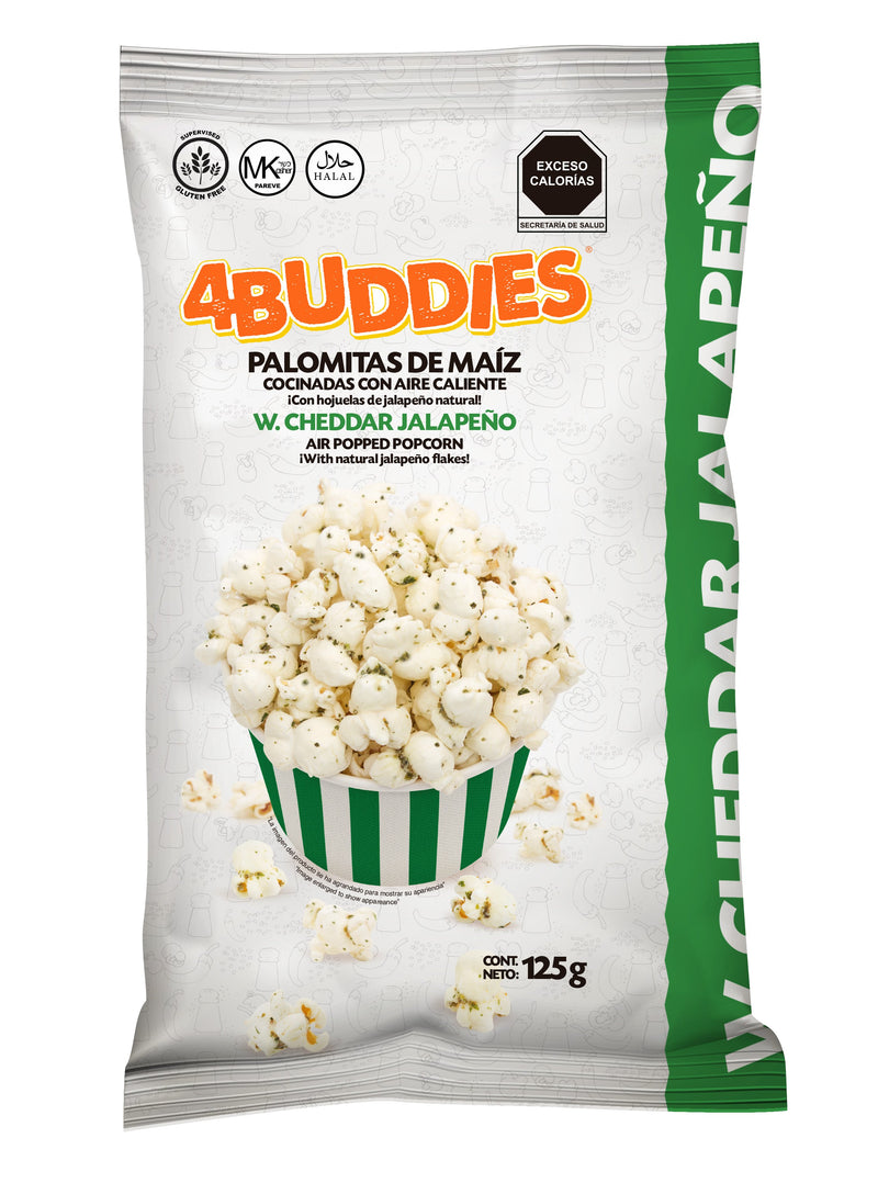 Palomitas de Maíz 4Buddies W. Cheddar Jalapeño 125 g