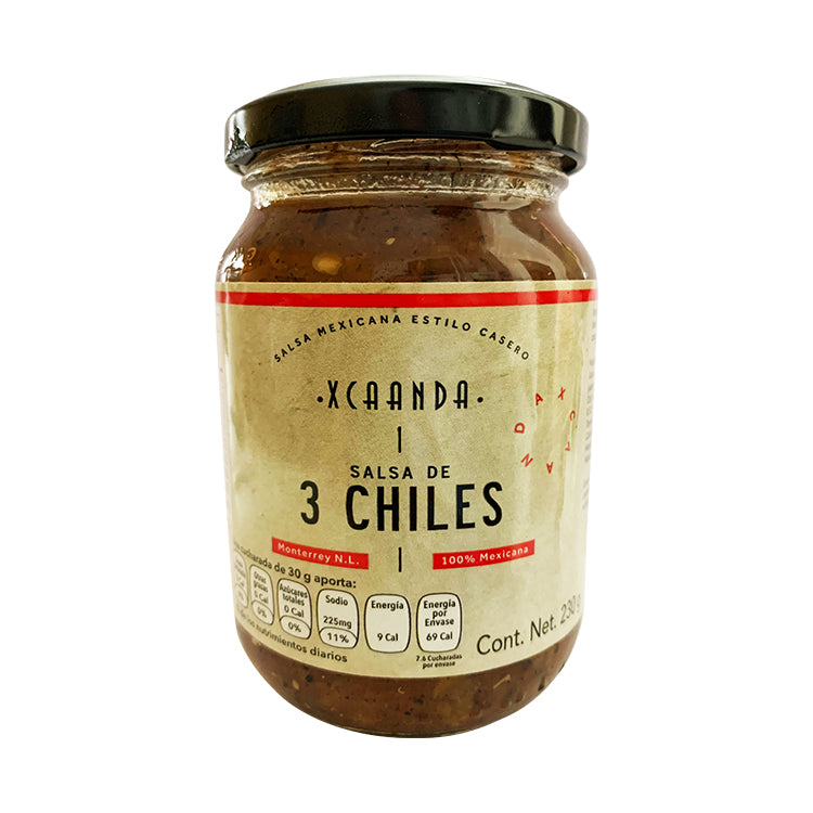 Salsa de 3 Chiles HOT 230 g
