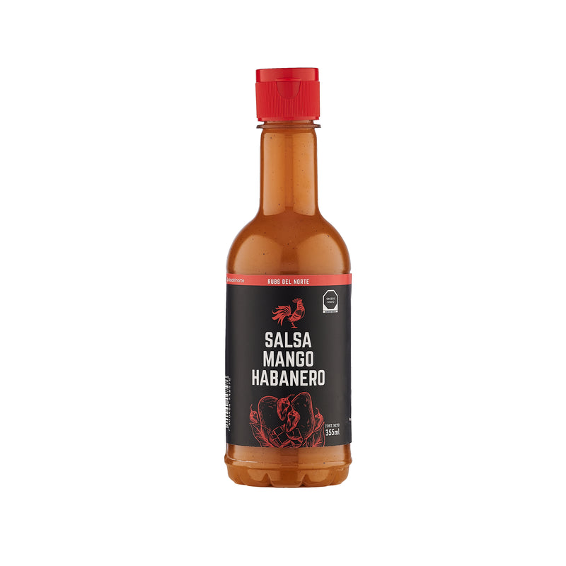 Salsas Alitas Mango Habanero Rubs del Norte 355 ml