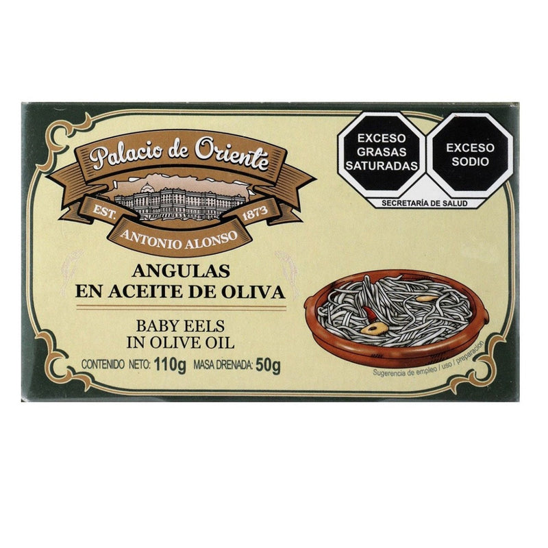 Angulas en Aceite de Olvida Palacio de Oriente 110 g